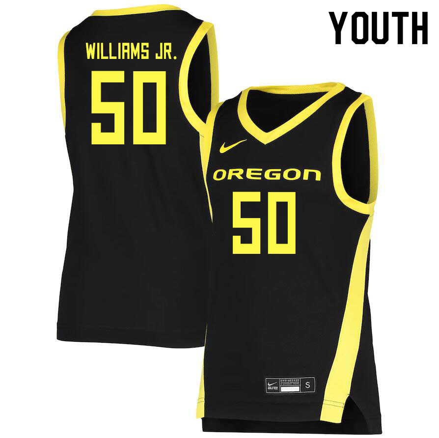 Youth # #50 Eric Williams Jr. Oregon Ducks College Basketball Jerseys Sale-Black - Click Image to Close
